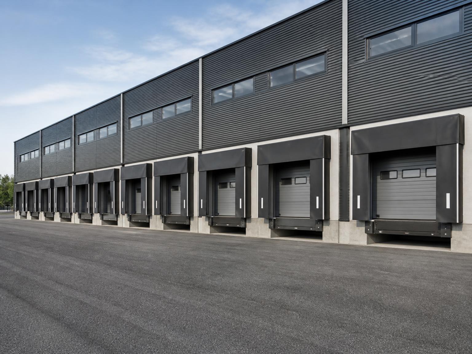 Distributiecentrum met laadkades
